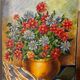 Bouquet of flowers signed