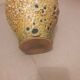 Vintage lava effect ceramic vase