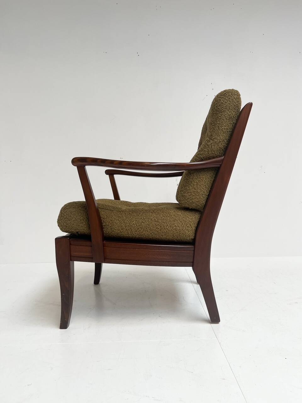 Re-upholstered Swedish arm chair bij Engens Mobelfabrik, 1970s