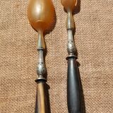 19th century salad serving set