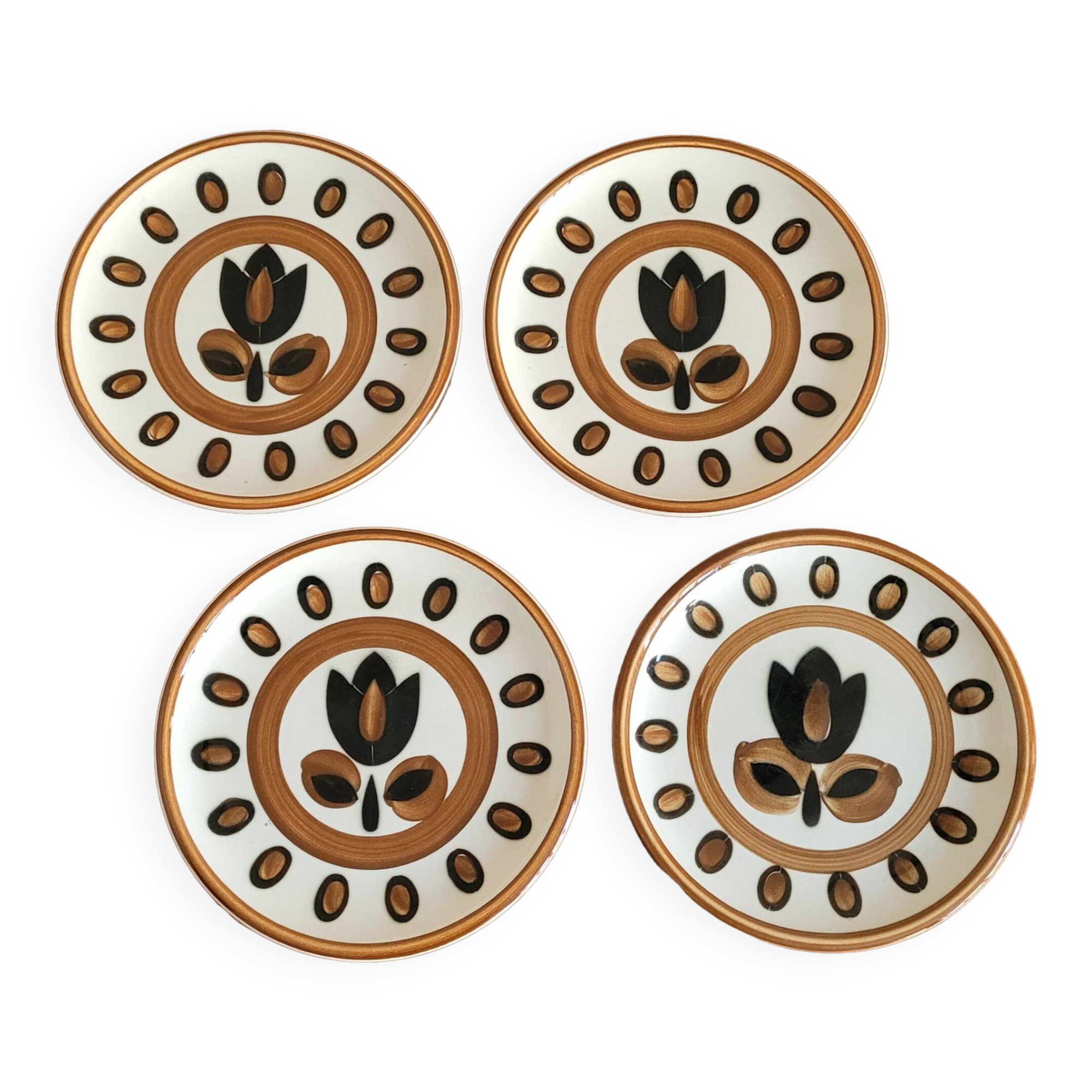 Set of 4 Kimono Boch plates