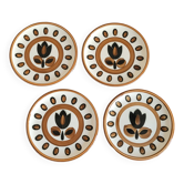 Set of 4 Kimono Boch plates