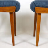 Ash & walnut dining chairs from Jitona Sobeslav, 1950