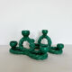 Green chandeliers