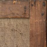 Table HST "Red house by the river" signed C. Normand early XX°