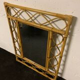 Vintage bamboo mirror
