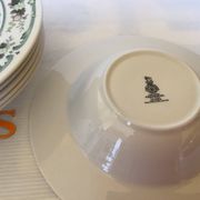 Six assiettes creuses provençal royal Doulton