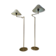 Pair of SCE floor lamps articulated brass 70s