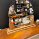 Oak tabletop mirror 1950