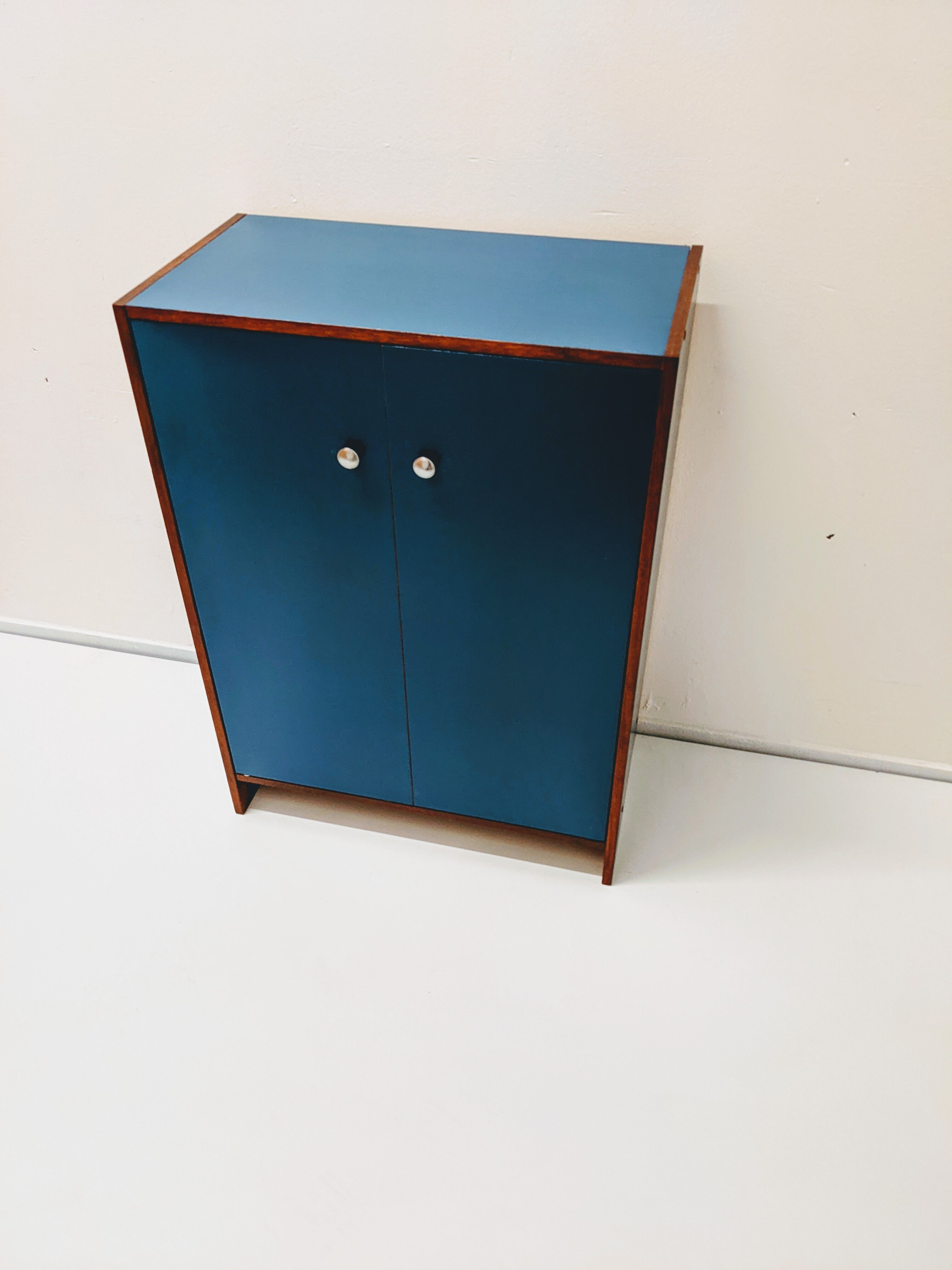 Vintage wooden shoe cabinet