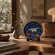 Large decorative porcelain plate from Arita — Mineyama Kiln