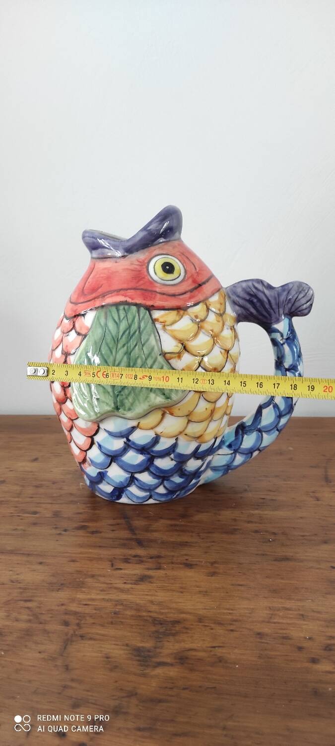Ceramic fish carafe
