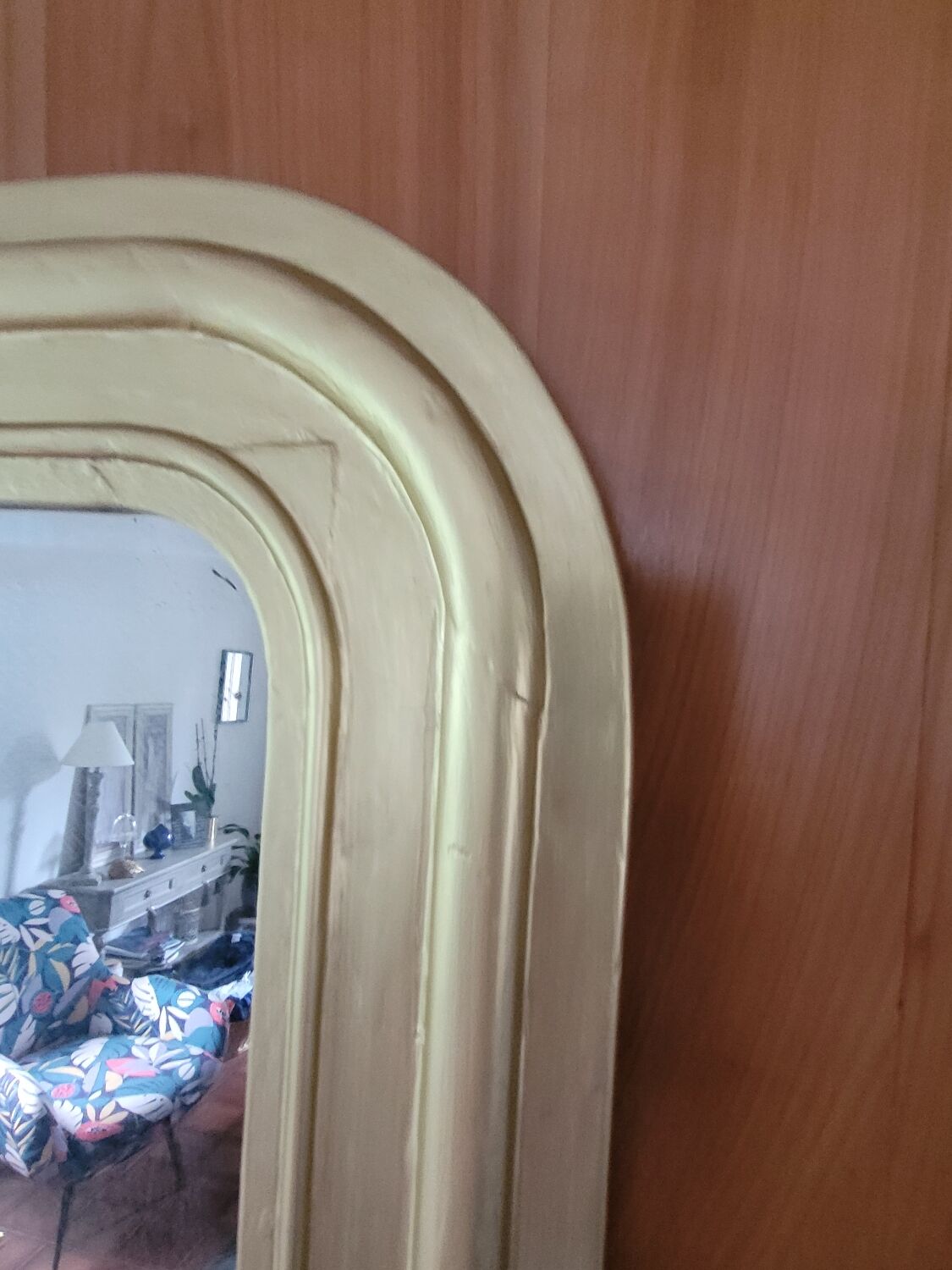 Golden mirror Louis Philippe style 87x65