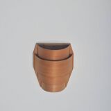 Scandinavian wooden wall lamp in pine veneer, 1960s