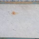 Shelf, sky blue patinated toilet console