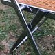 Suite de 5 chaises pliables cannages chrome 1970 Elios