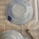 Set of 2 U&C dessert plates, Sarreguemines, Jardinière model