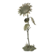 Large Sunflower Ashtray Silver Plated Bronze S. Agudo 62cm