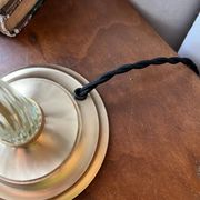 English lamp in brass and altuglass