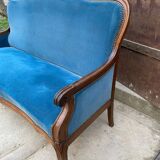 Louis XV blue bench 1900