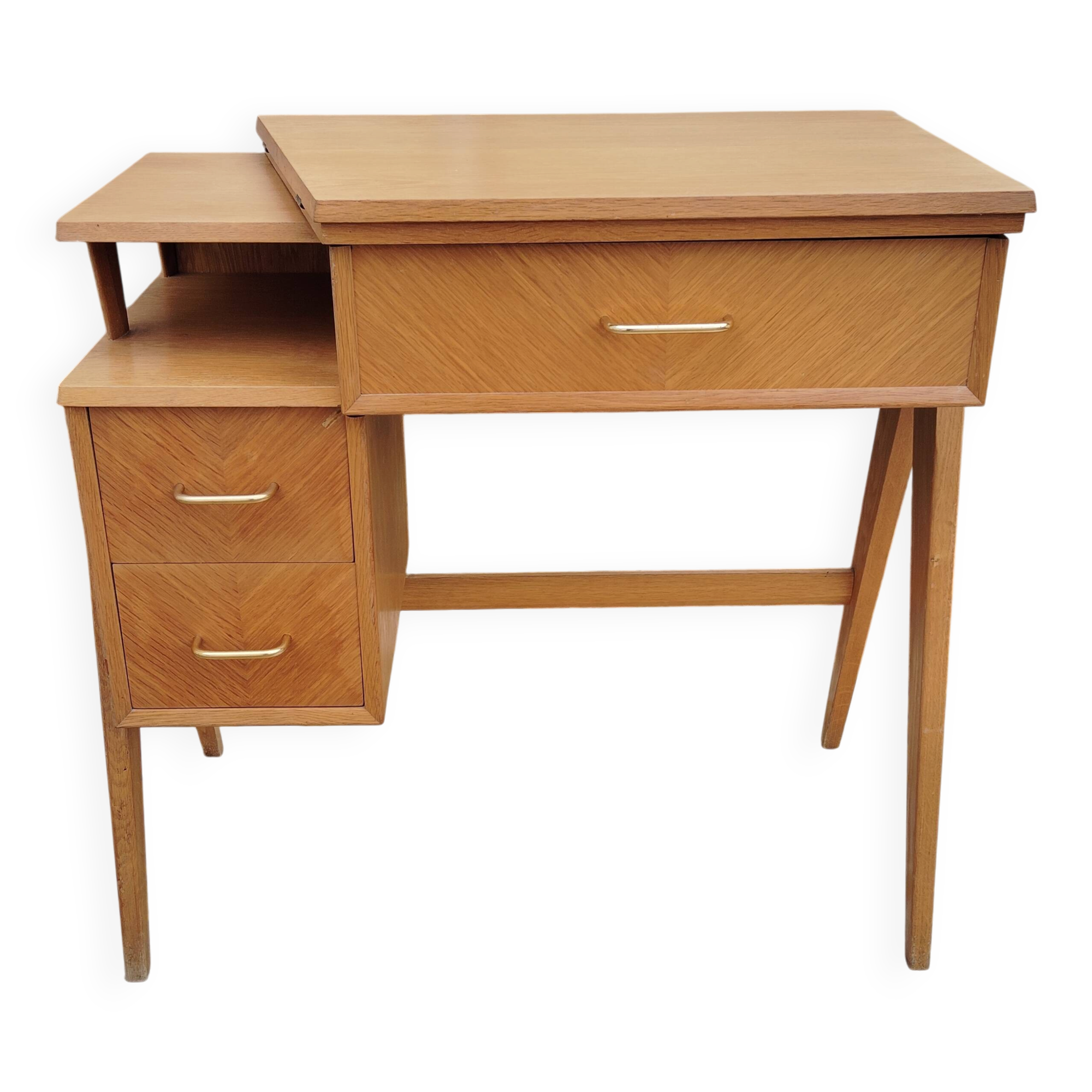 Scandinavian desk based on a Singer piece of furniture.