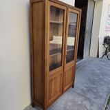 Vitrine parisienne d'école en chêne, 1950