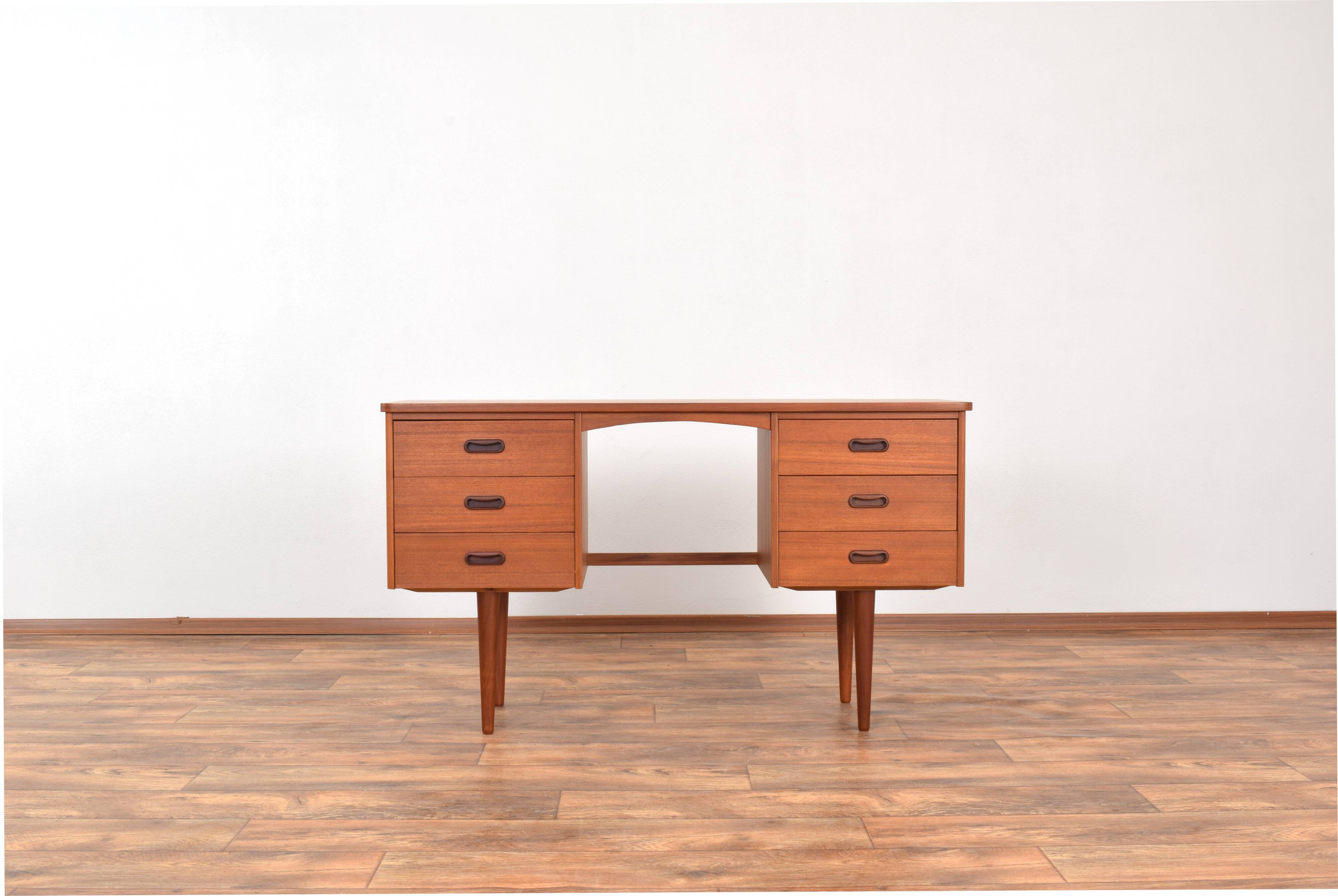 Mid-Century Danish Teak Desk, 1960s.