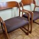 Pair of Baumann armchairs, model "sled", 1960