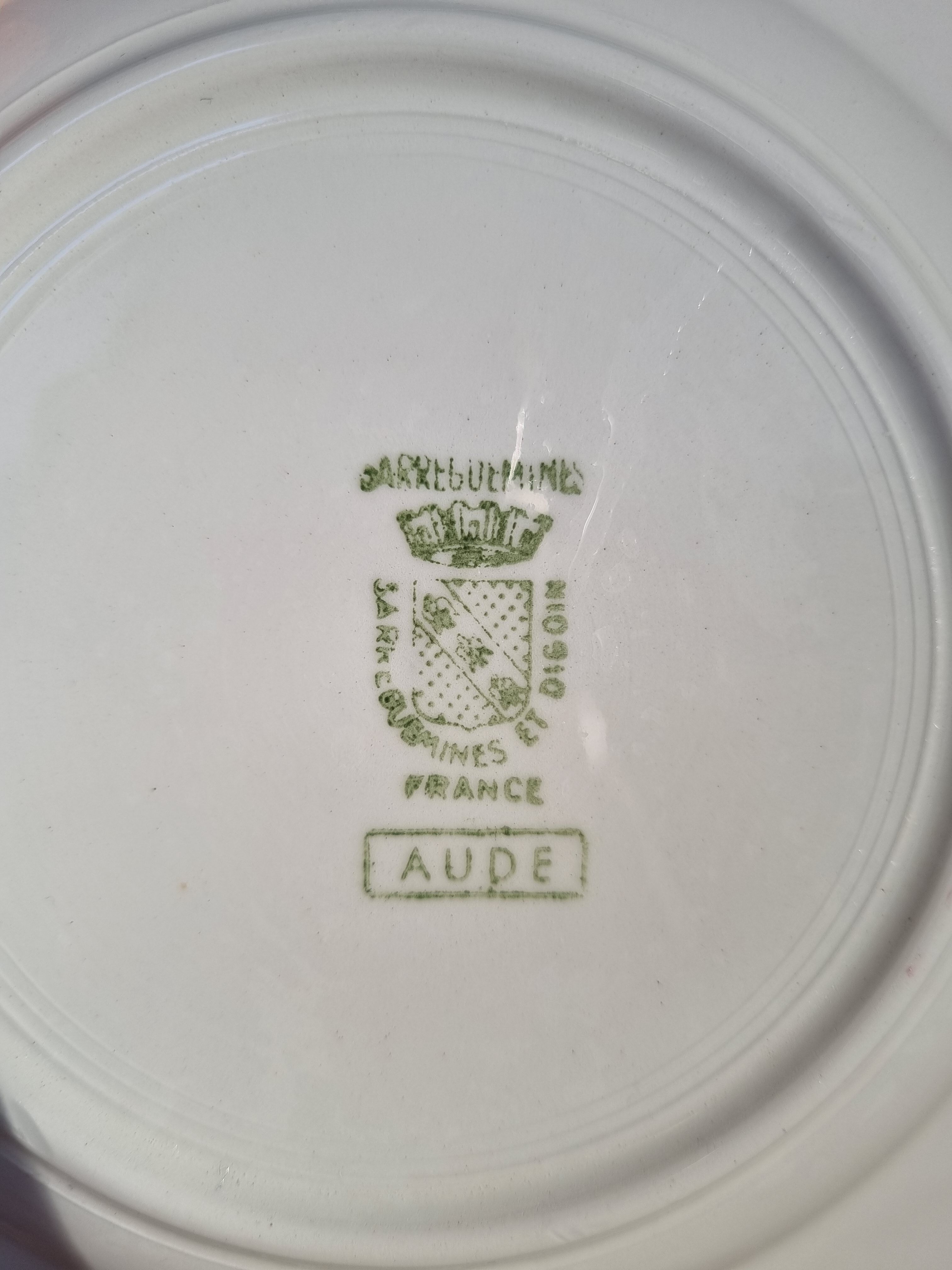 Vintage dessert plates Digoin and Sarreguemines porcelain