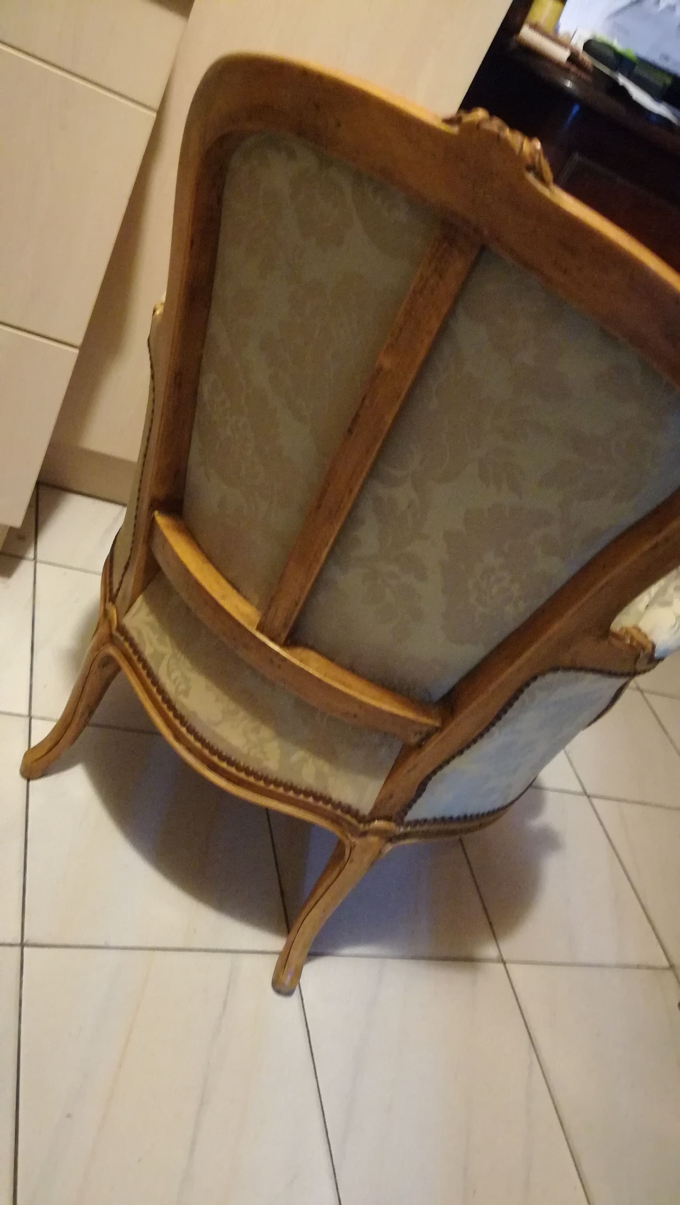 Louis XV style armchairs pair