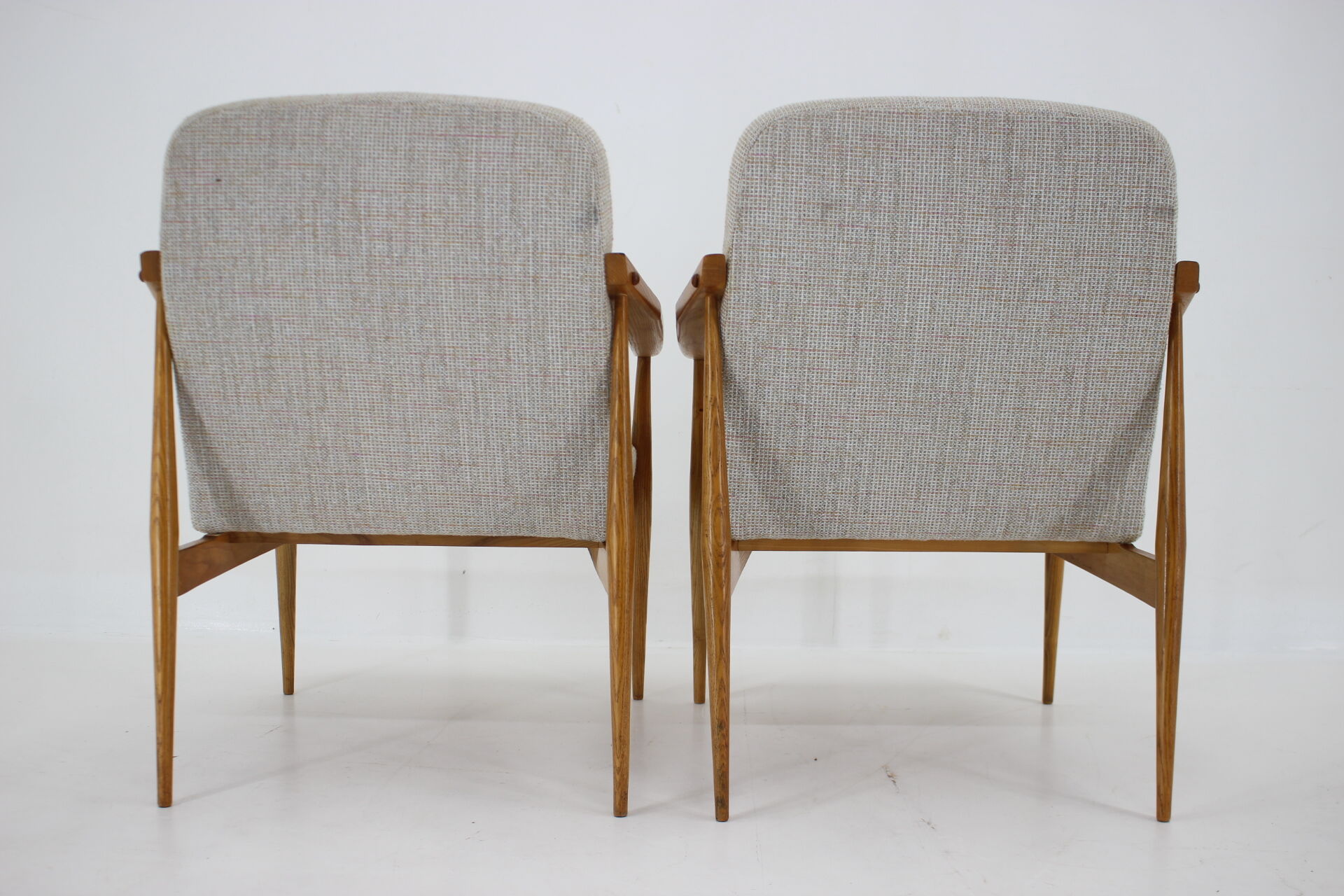 Paire de fauteuils en hêtre, Tchécoslovaquie, 1970
