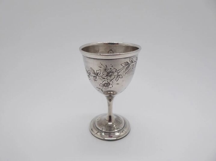 Sterling silver eggcup
