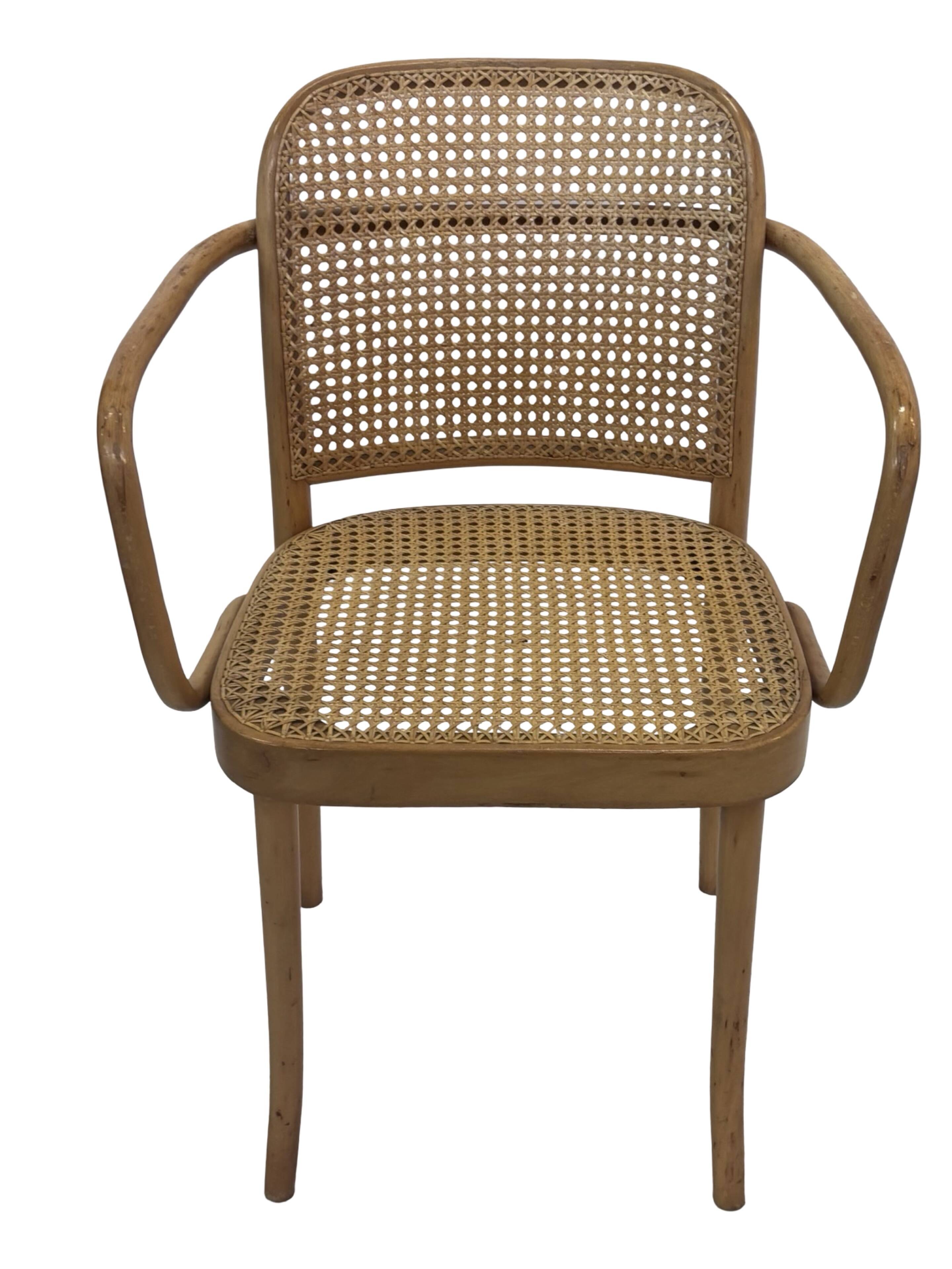 Chaise vintage modèle 811 / Chaise de Prague par Josef Hoffmann pour Ligna FMG 1950