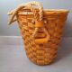 Hanging pot made of rattan and rope 1960