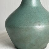 Green glazed ceramic vase
