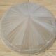 French Vintage Art Deco White Opaque Glass Abstract Platform Light Shade