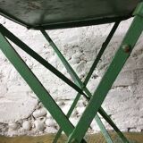 Folding iron garden table