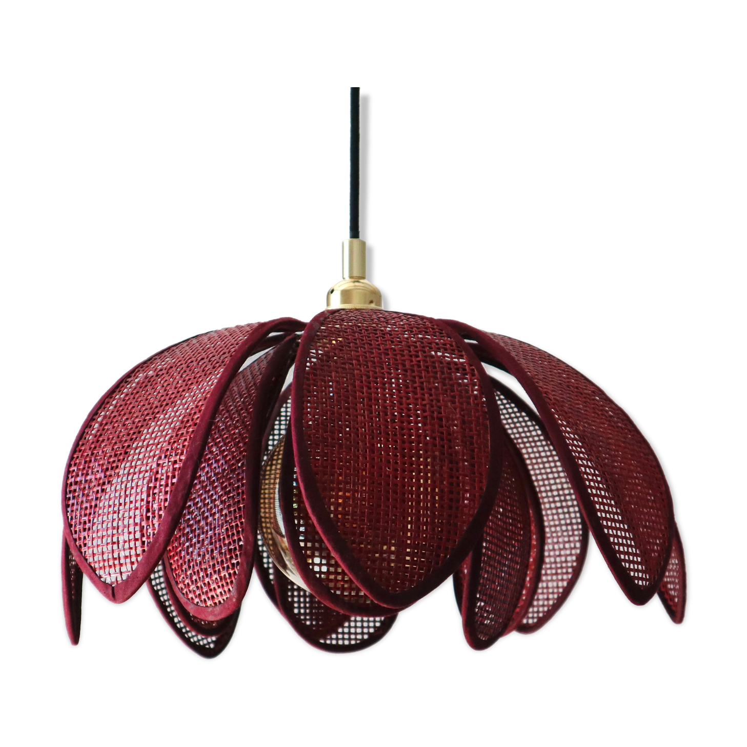 Vintage cannage lotus suspension