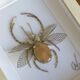 Hand-embroidered insect artwork (unique piece)