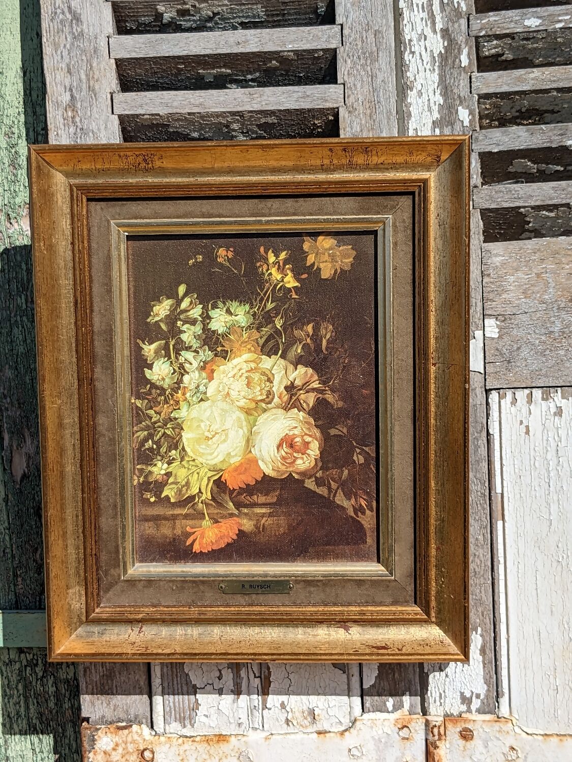 Painting of flowers by R. Ruysch