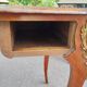 bureau plat ancien en marqueterie style louis xv