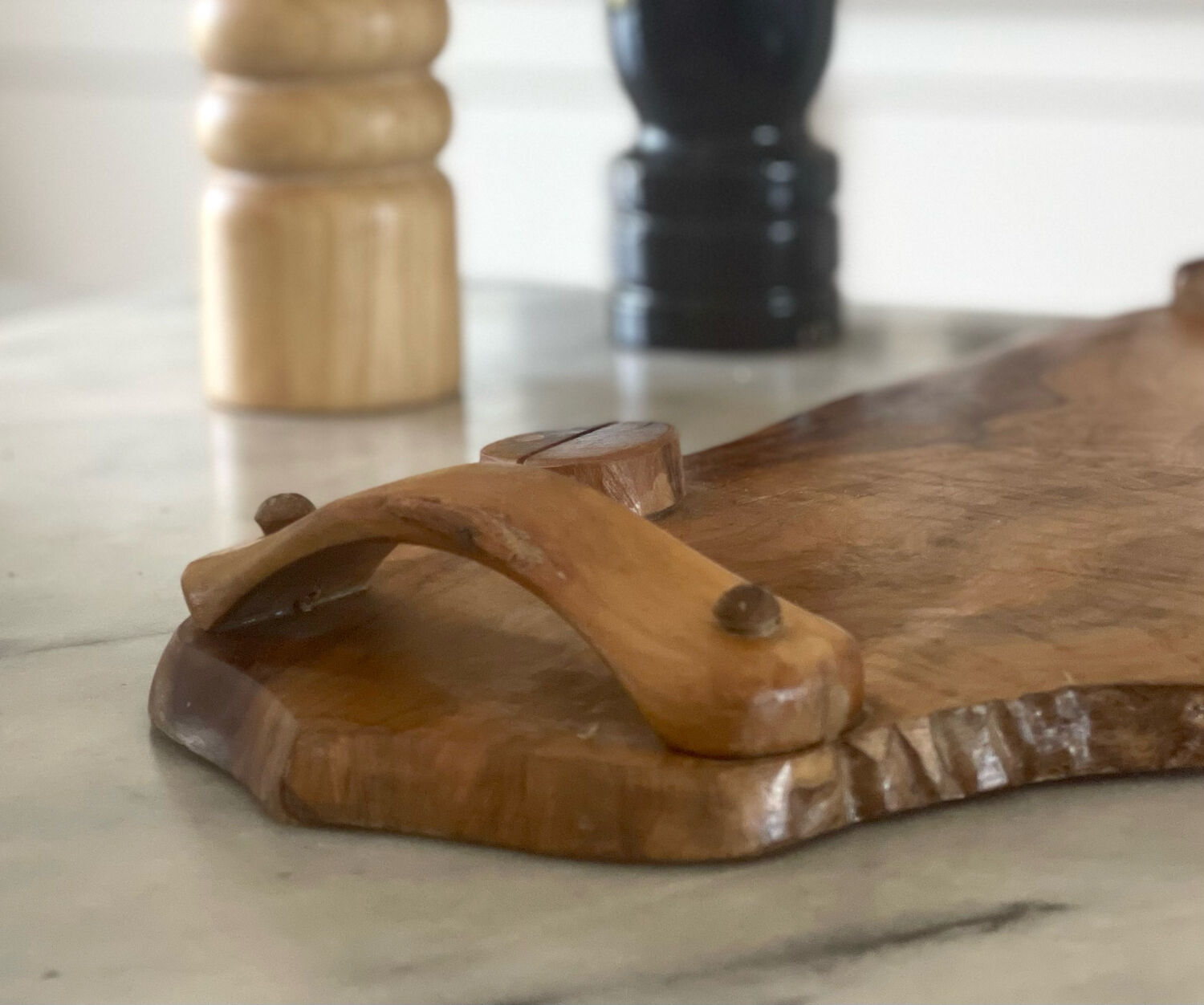 Wooden cheese platter