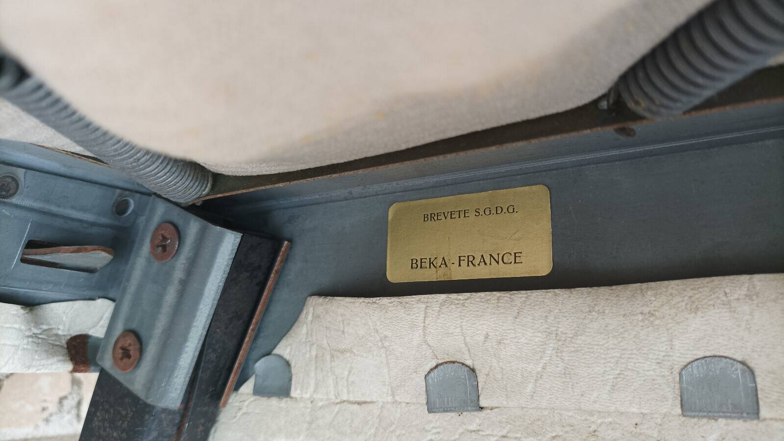 Vintage BEKA armchair in faux leather