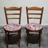 Pair of Baumann bistro chairs