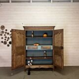 Norman wedding cabinet in raw oak 19th century