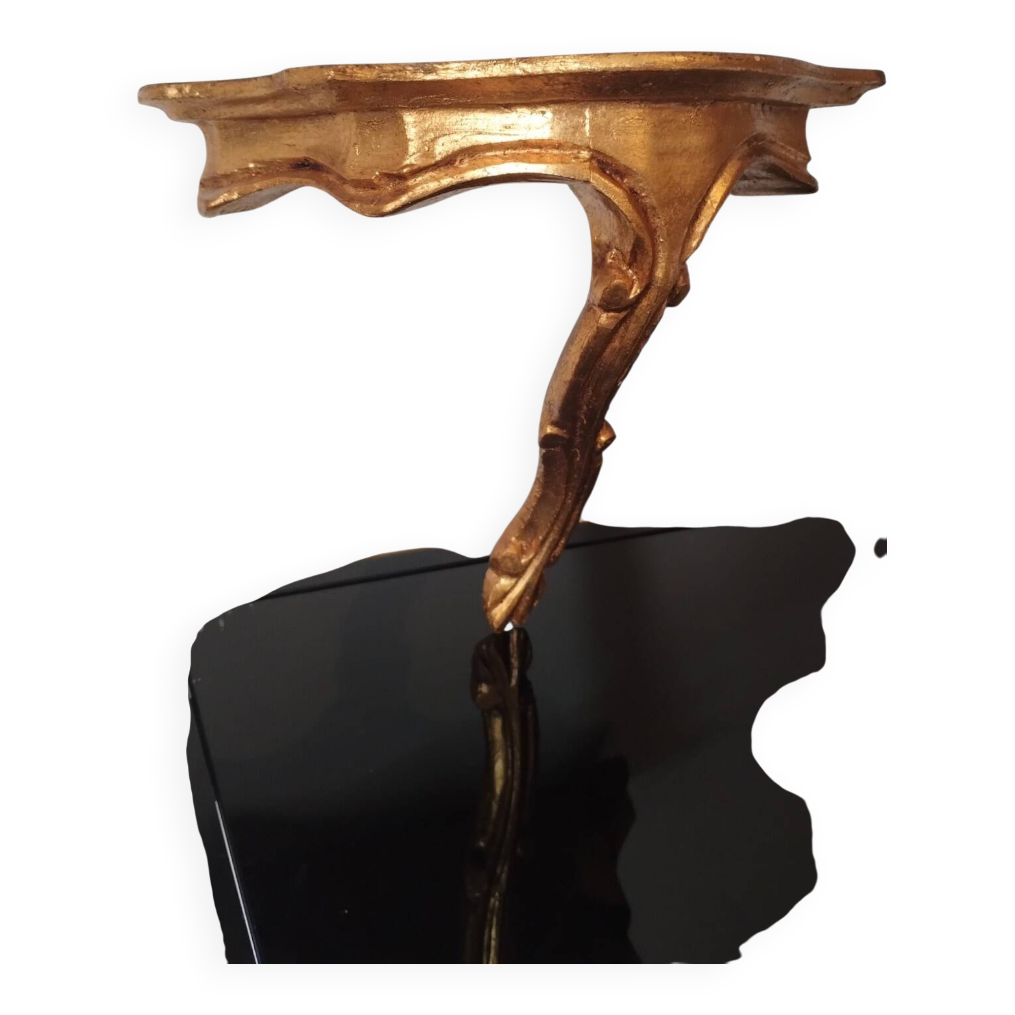 Small Louis XV style gilded wall console