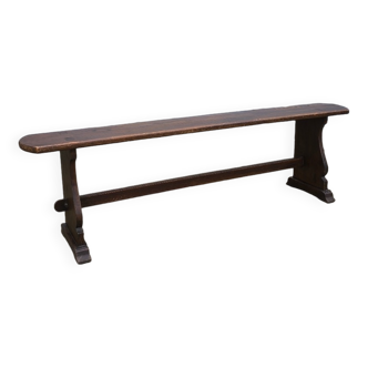 Wooden church bench from the early 20th century
