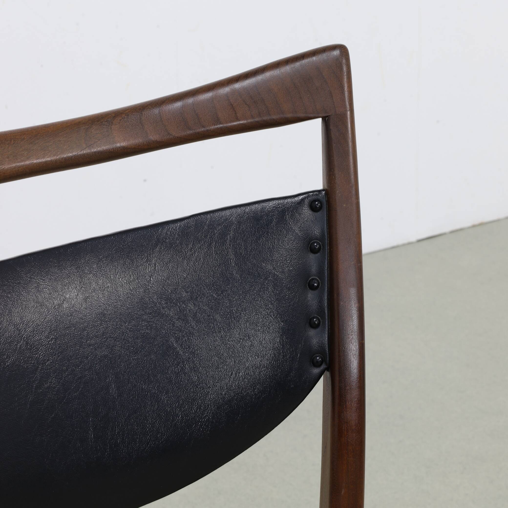 Vintage teak dining chairs by Louis van Teeffelen, 1960s NEW upholstery