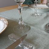 Knife holder chiseled glass