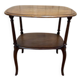 Tea table - Two-tiered mahogany coffee table